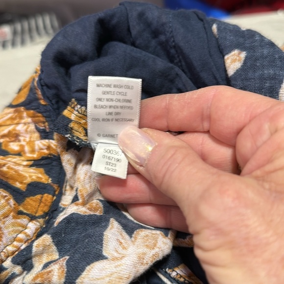 Garnet Hill Ahra Organic Cotton Trousers Size Small - Picture 12 of 16